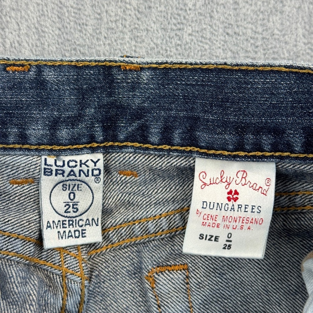 Vintage Lucky Brand Jeans Women 26x31 Low Rise Bootcut Stretch Denim Made in USA - Picture 3 of 13